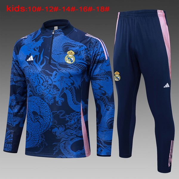 Niños Sudadera De Training Real Madrid 2024-2025 Azul 3